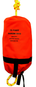 75 foot throw bag with 3/8 inch floating waterline
